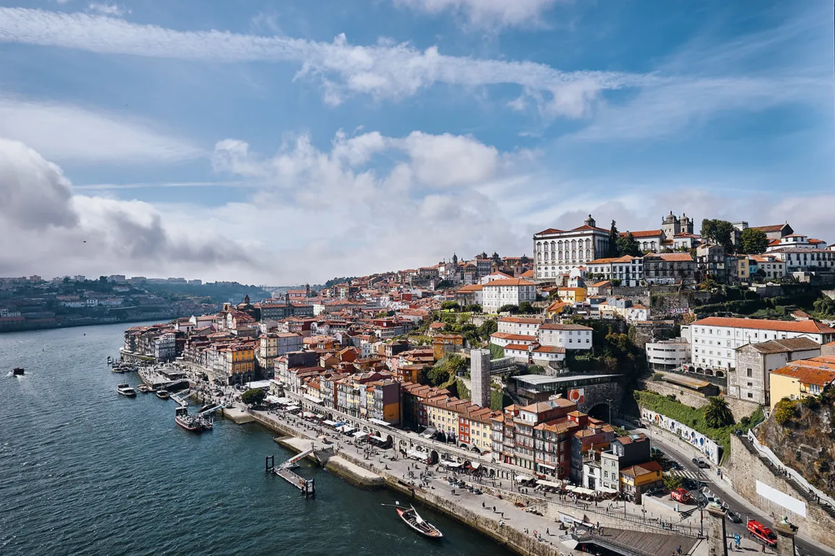 The Ribeira waterfront in Porto, Portugal