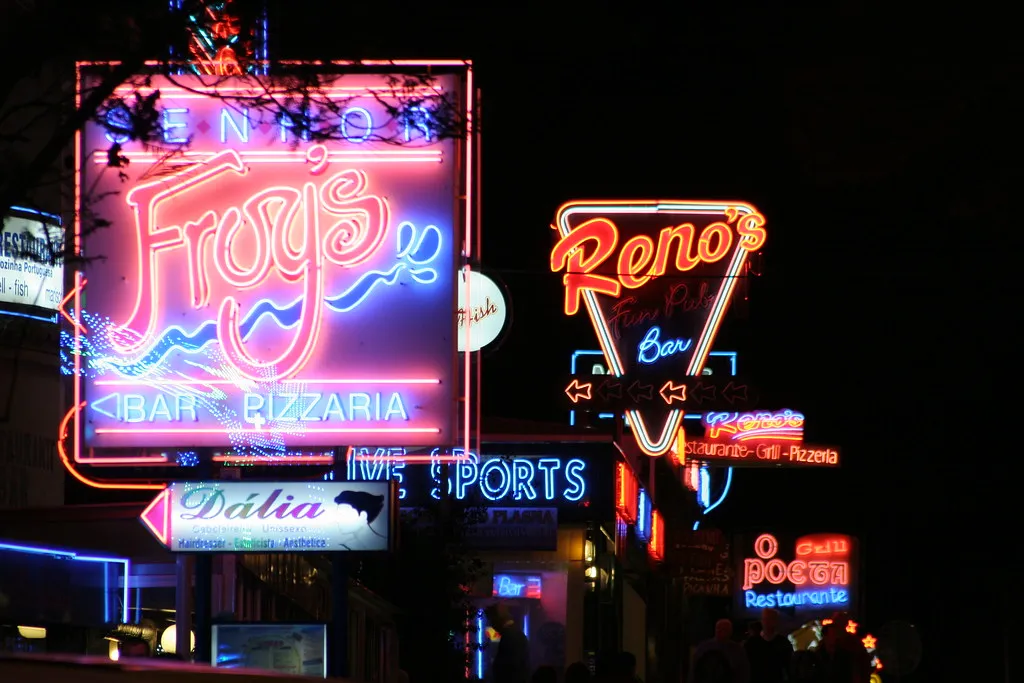 First Night Strip in Albufeira, Portugal