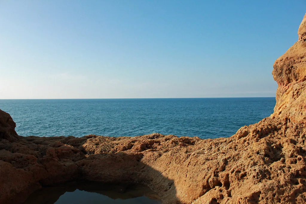 Algar Seco rock formations near Carvoeiro, Algarve