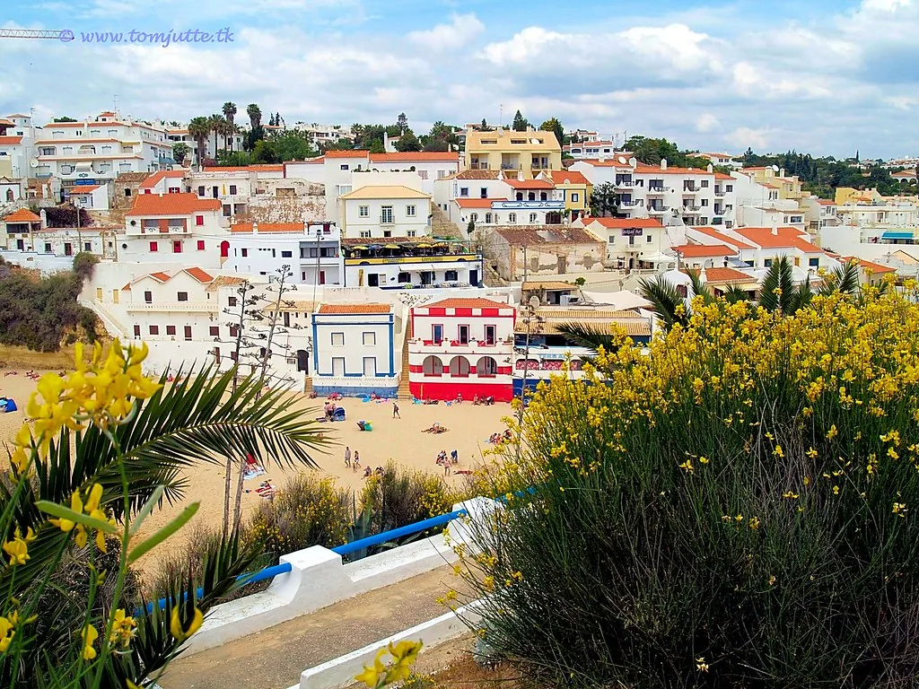 Carvoeiro village and beach, Algarve, Portugal