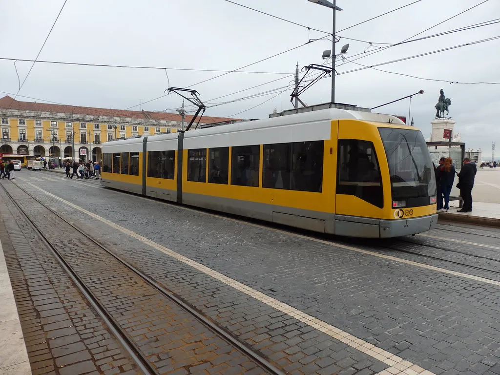 Train Metro Route in Cascais, Portugal