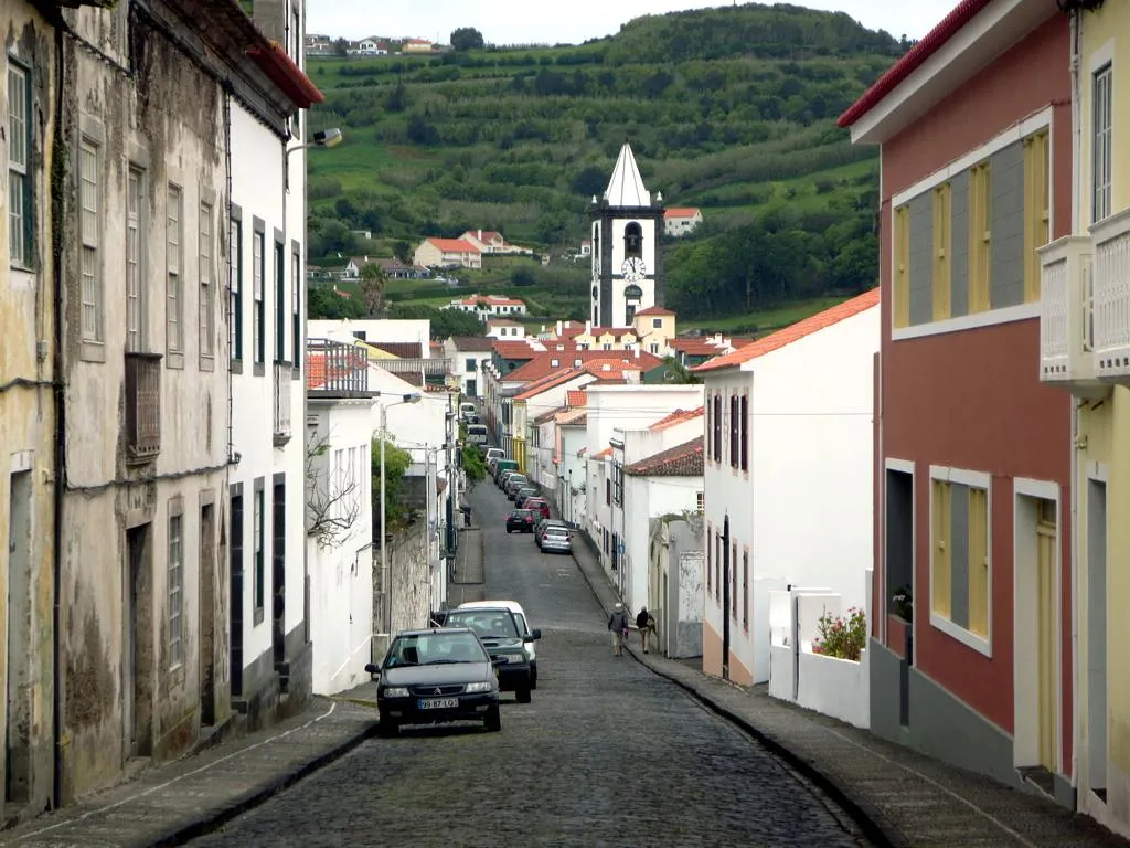 Historic Streets Horta in Azores, Portugal