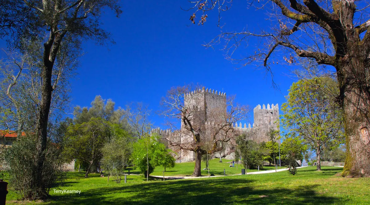 Explore the Guimarães Castle in Guimaraes, Portugal