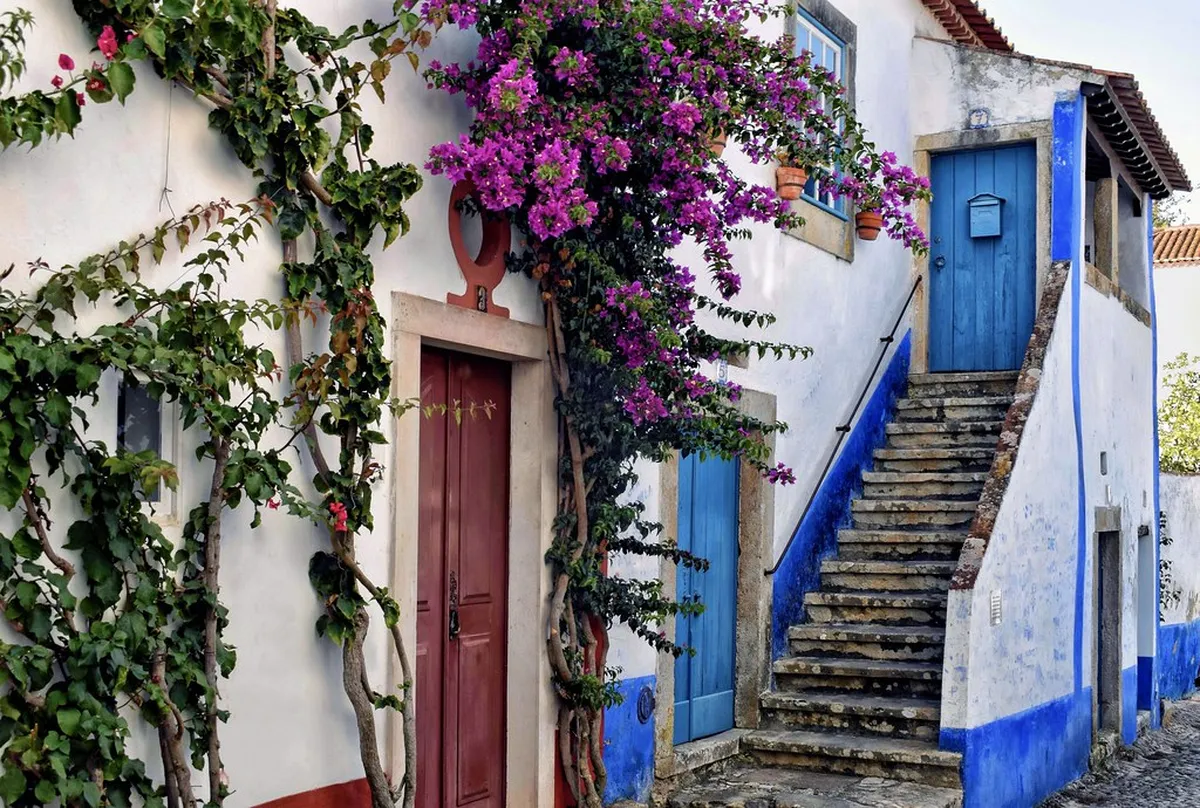The walled village of Óbidos, Portugal