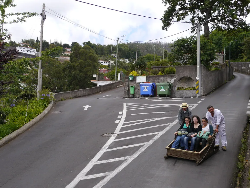 Toboggan Tropical Garden in Madeira, Portugal