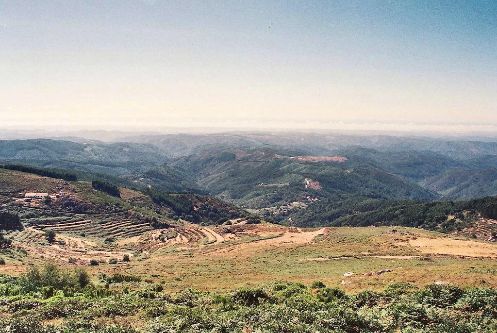 The view from Fóia, the highest peak in the Algarve, Monchique