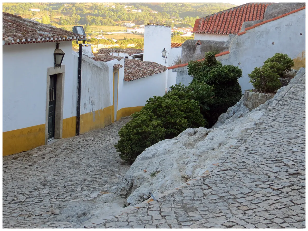 The Village Inside the Walls in Obidos, Portugal
