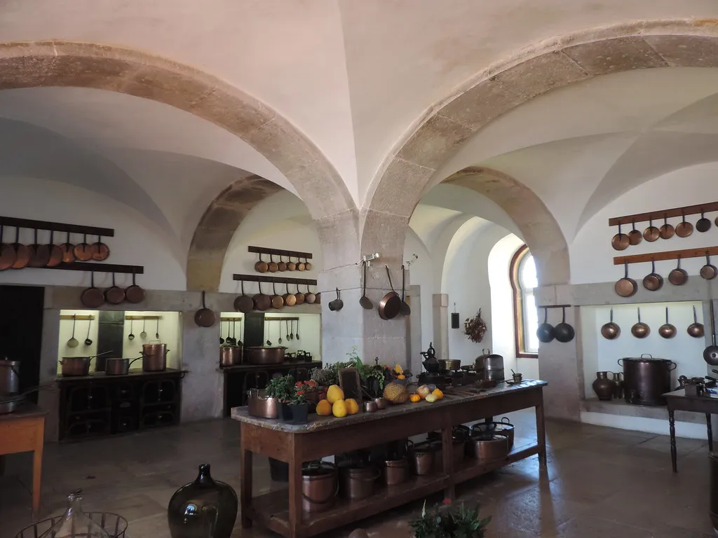 Inside Pena Palace in Sintra, Portugal