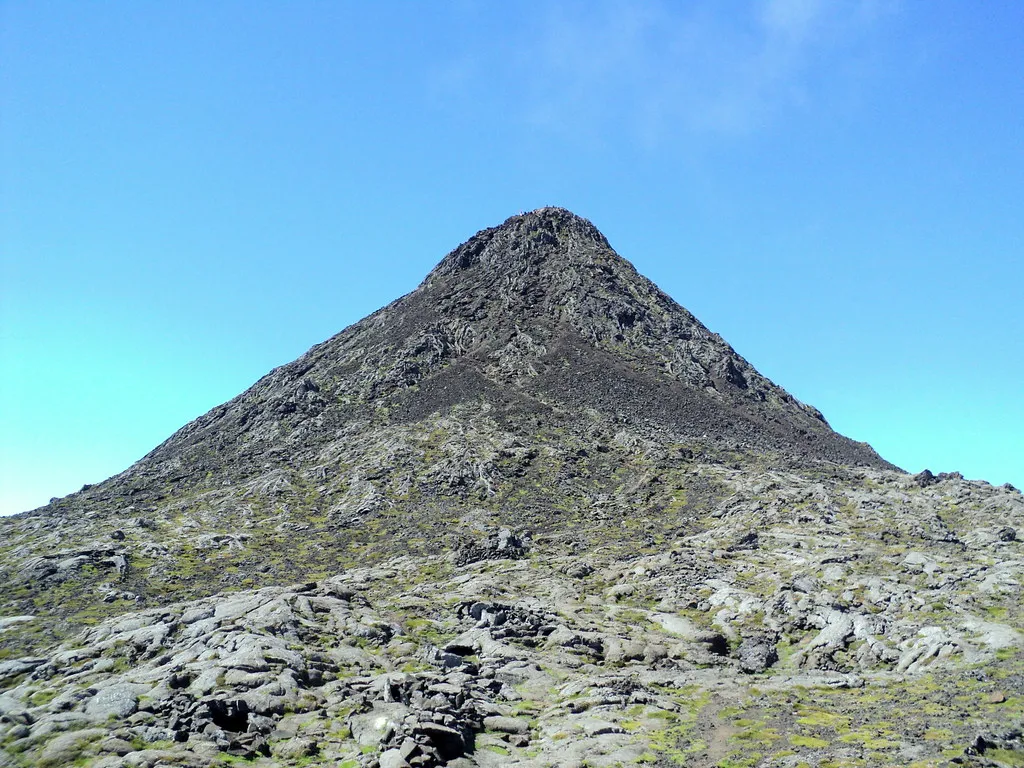 Summit Mount Pico in Azores, Portugal