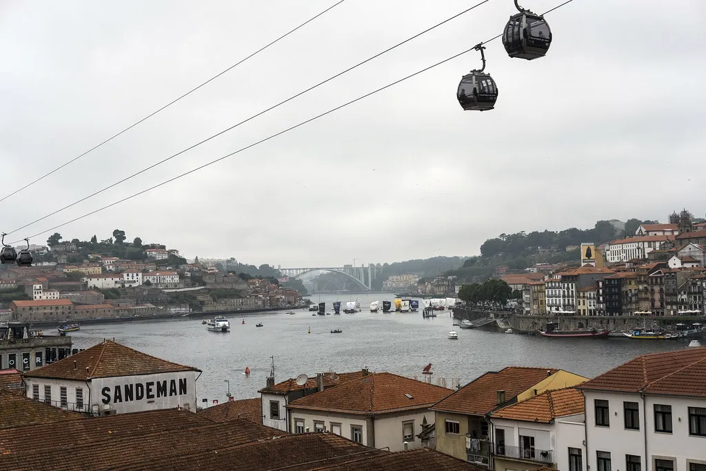 Gaia Cable Car in Porto, Portugal