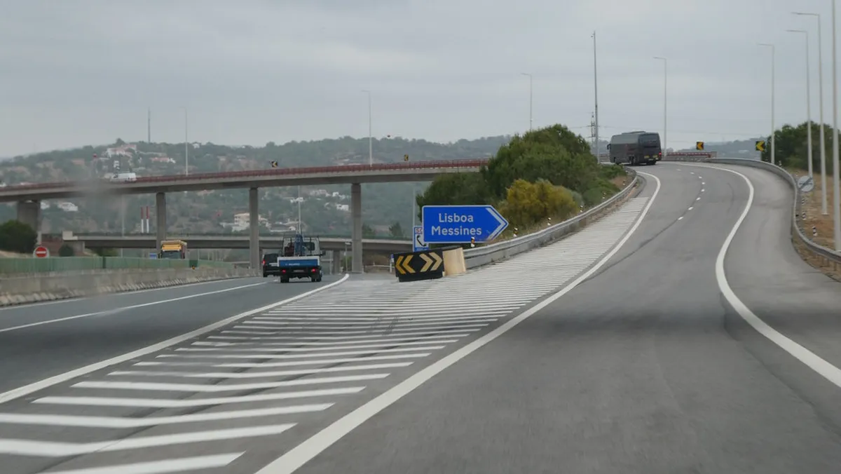 A modern motorway in Portugal