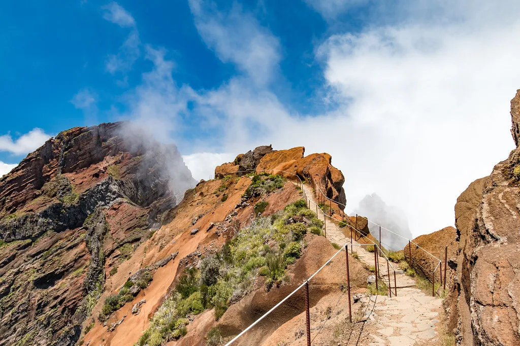 Picos Arieiro Ruivo in Madeira, Portugal