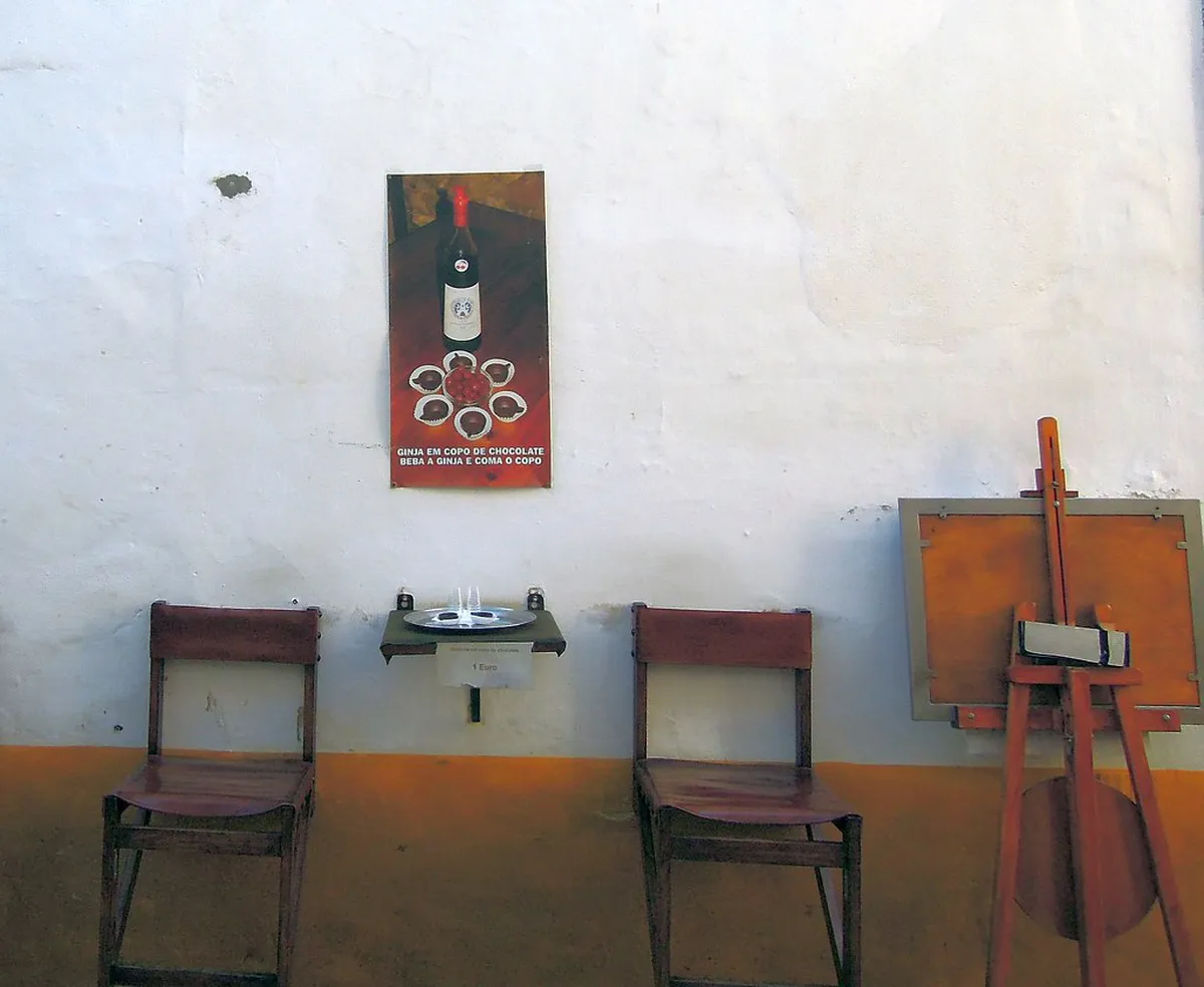 Ginja de Óbidos and the Chocolate Cup Tradition in Obidos, Portugal